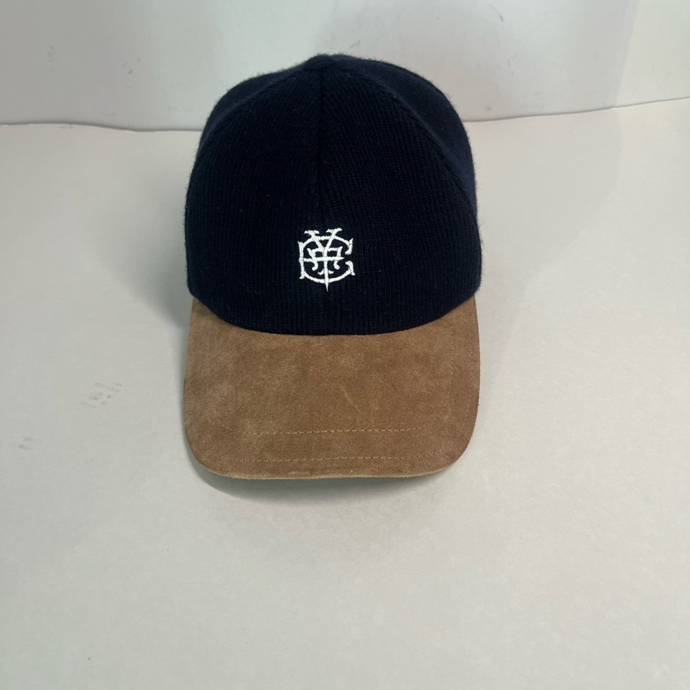Eleventy Exclusive Logo Embroidered Ribbed Wool-Cashmere Baseball Cap